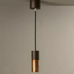 Toscot Moderne Pendelleuchten-Hängelampe aus Keramik und Kupfer handgefertigt in Italien - Match