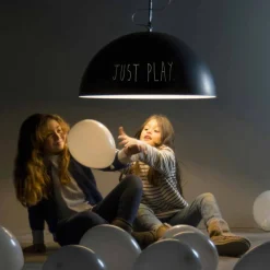 In-es.artdesign Moderne Pendelleuchten-Hängelampe aus Kunstharz Half Moon Moderne Tafel