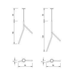 Viadurini Lighting Moderne Pendelleuchten-Hängelampe aus Massivholz in verschiedenen Ausführungen, hergestellt in Italien – Orlov