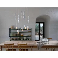 Viadurini Lighting Designer Pendelleuchten-Hängelampe aus mattweißer Keramik mit Eichhörnchen und Eichel - Eichhörnchen