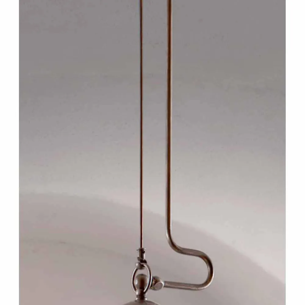 Aldo Bernardi Pendelleuchten Vintage-Hängelampe aus Messing und Glas Cimosa von