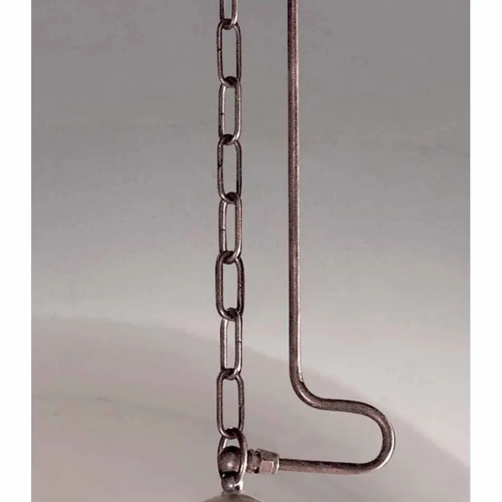 Aldo Bernardi Pendelleuchten Vintage-Hängelampe aus Messing und Glas Cimosa von