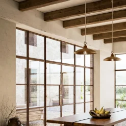 Viadurini Lighting Pendelleuchte Industrial-Hängelampe aus Messing und Kupfer, hergestellt in Italien – Schnecke