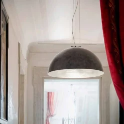 Aldo Bernardi Moderne Pendelleuchten-Hängelampe aus Stahl Moonlight klein von