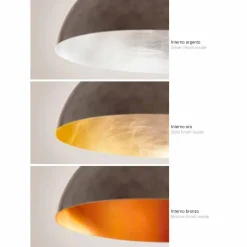 Aldo Bernardi Moderne Pendelleuchten-Hängelampe aus Stahl Moonlight klein von