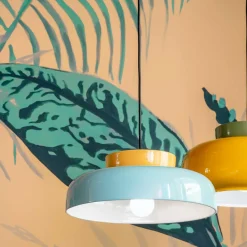 Ferroluce Moderne Pendelleuchten-Hängelampe aus zweifarbiger Keramik, hergestellt in Italien – Corcovado