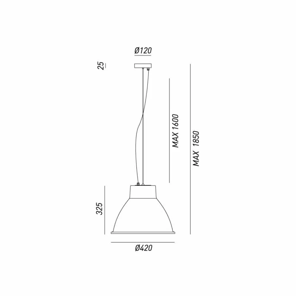 Il Fanale Pendelleuchten Vintage-Hängelampe im Industrial Design Loft Mittel