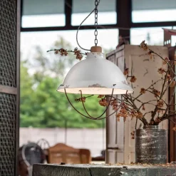 Ferroluce Pendelleuchten Vintage-Hängelampe im Industrial Style Clara