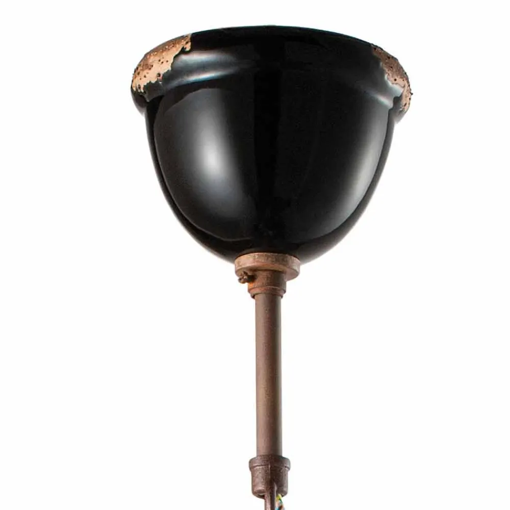 Ferroluce Pendelleuchten Vintage-Hängelampe im Vintage Design aus Keramik und Metall Angela