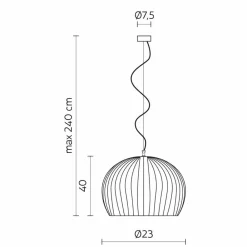 Viadurini Lighting Designer Pendelleuchten-Hängelampe in glänzend weißer Keramik in 4 Formen - Oase