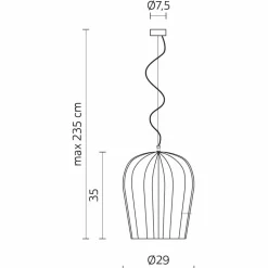 Viadurini Lighting Designer Pendelleuchten-Hängelampe in glänzend weißer Keramik in 4 Formen - Oase