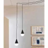 Viadurini by Sideform Moderne Pendelleuchten-Hängelampe in modernem Design Drop schwarz