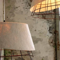 Viadurini Lighting Designer Pendelleuchten-Hängelampe in weißem Design aus Glasfaser und Metall - Solar