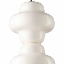 Ferroluce Moderne Pendelleuchten-Hängelampe mit 4 Elementen aus Keramik und Glas, hergestellt in Italien – Copacabana