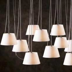 Viadurini by Sideform Moderne Kronleuchter-Hängelampe mit 12 Lichtern in modernem Design Chrome