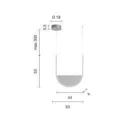 Viadurini Lighting Moderne Pendelleuchten-Hängelampe mit abnehmbarem Einsatz aus Granulatglas – Catalpa