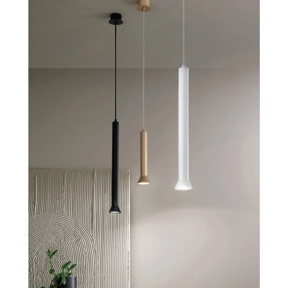 Viadurini Lighting Moderne Pendelleuchten-Hängelampe mit Metallrahmen und verstellbaren Kabeln – Birke