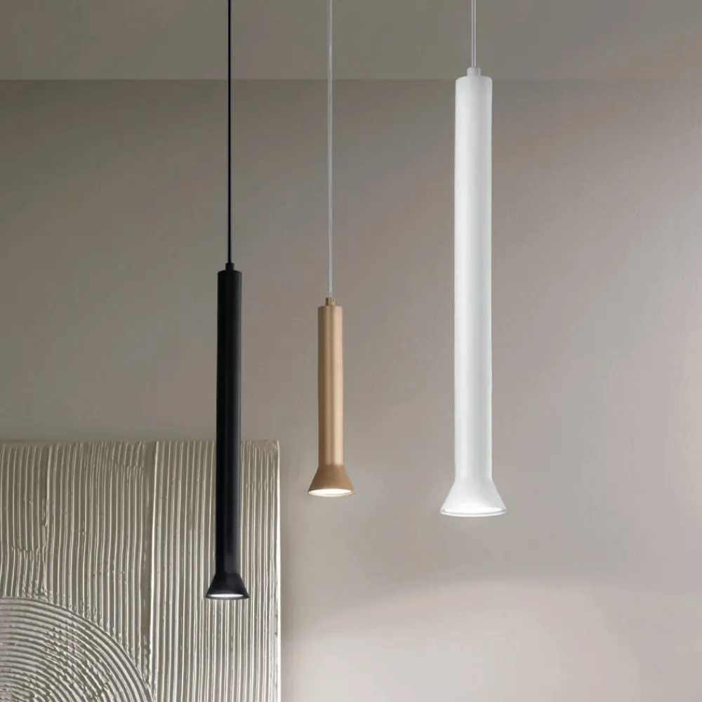 Viadurini Lighting Moderne Pendelleuchten-Hängelampe mit Metallrahmen und verstellbaren Kabeln – Birke