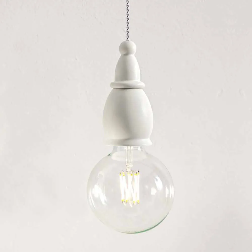 Aldo Bernardi Moderne Pendelleuchten-Hängelampe Shabby aus Keramik Made in Italy – Fate by