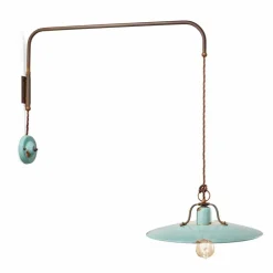 Ferroluce Pendelleuchten Vintage-Hängelampe verstellbar im Country Stil Sally