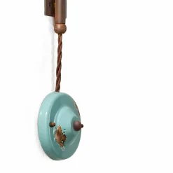 Ferroluce Pendelleuchten Vintage-Hängelampe verstellbar im Country Stil Sally