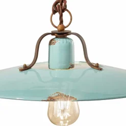 Ferroluce Pendelleuchten Vintage-Hängelampe verstellbar im Country Stil Sally