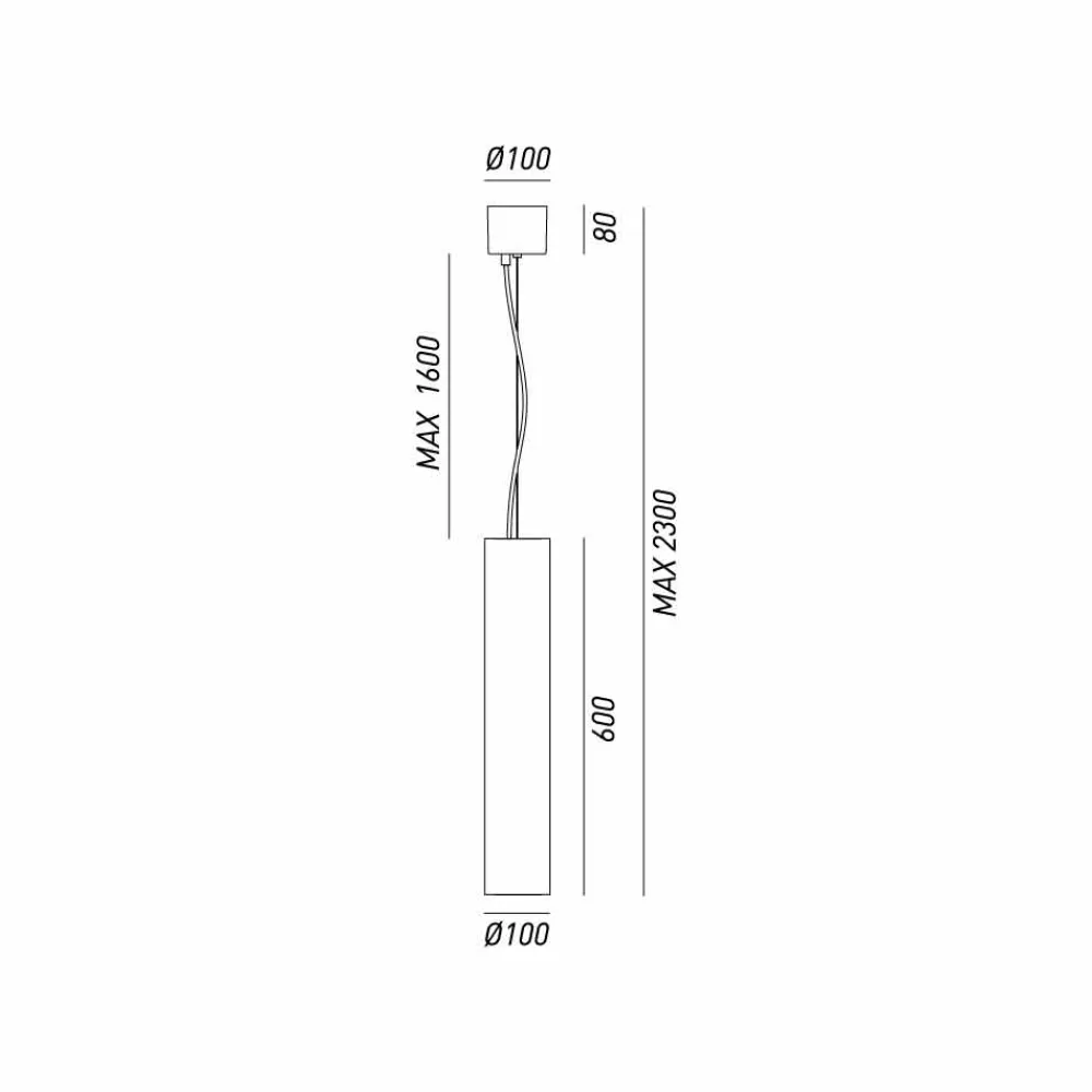Il Fanale Pendelleuchten Vintage-Hängelampe Zylinder Ø10 Girasoli von