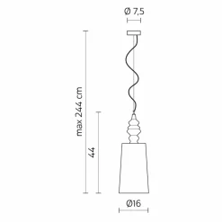 Viadurini Lighting Designer Pendelleuchten-Hängelampenschirm in glänzend weißer Keramik - Cadabra