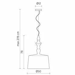 Viadurini Lighting Designer Pendelleuchten-Hängelampenschirm kurz in weiß glänzendem Keramikdesign - Cadabra