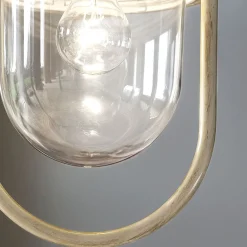 Ferroluce Design Beleuchtung-Hängelaterne für den Außenbereich aus handbemaltem Aluminium - Bari