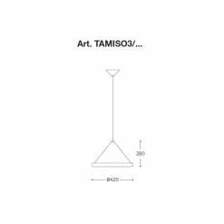 Aldo Bernardi Designer Pendelleuchten-Hängeleuchte aus Edelstahl und Keramik – Tamiso