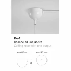 Aldo Bernardi Moderne Pendelleuchten-Hängeleuchte aus Keramik Gli Illustri 5 von