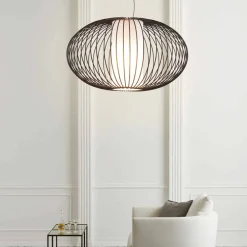 Viadurini Lighting Designer Pendelleuchten-Hängeleuchte aus lackiertem Stahl, 90xh.53x L. Schnur 100 cm Gioia