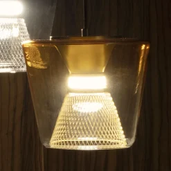 Viadurini Lighting Moderne Pendelleuchten-Hängeleuchte aus Metall und Glas Made in Italy - Think