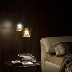 Viadurini Lighting Moderne Pendelleuchten-Hängeleuchte aus Metall und Glas Made in Italy - Think