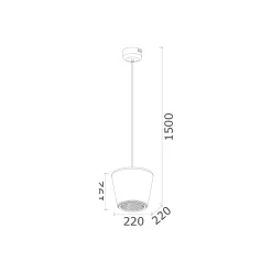 Viadurini Lighting Moderne Pendelleuchten-Hängeleuchte aus Metall und Glas Made in Italy - Think