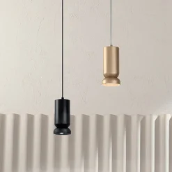 Viadurini Lighting Moderne Pendelleuchten-Hängeleuchte aus pulverbeschichtetem Aluminium und verstellbarem Kabel – Buxus