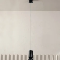 Viadurini Lighting Moderne Pendelleuchten-Hängeleuchte aus pulverbeschichtetem Aluminium und verstellbarem Kabel – Buxus