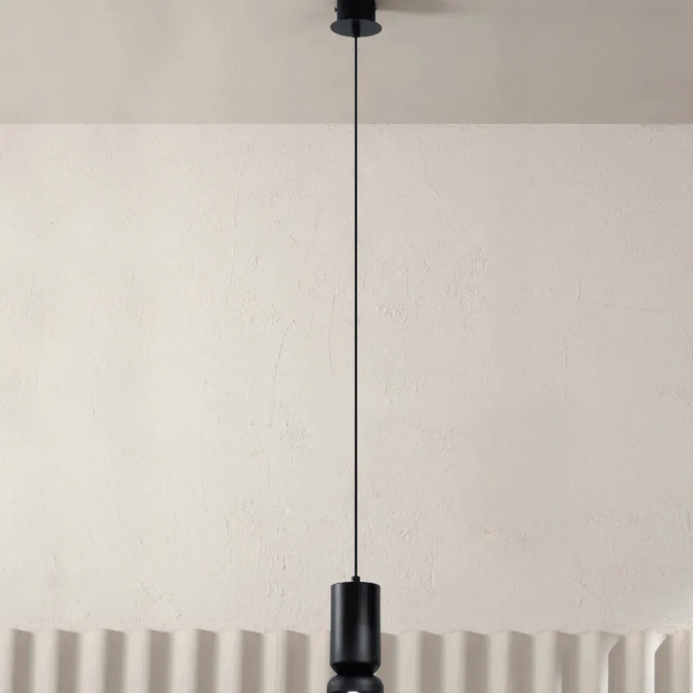 Viadurini Lighting Moderne Pendelleuchten-Hängeleuchte aus pulverbeschichtetem Aluminium und verstellbarem Kabel – Buxus