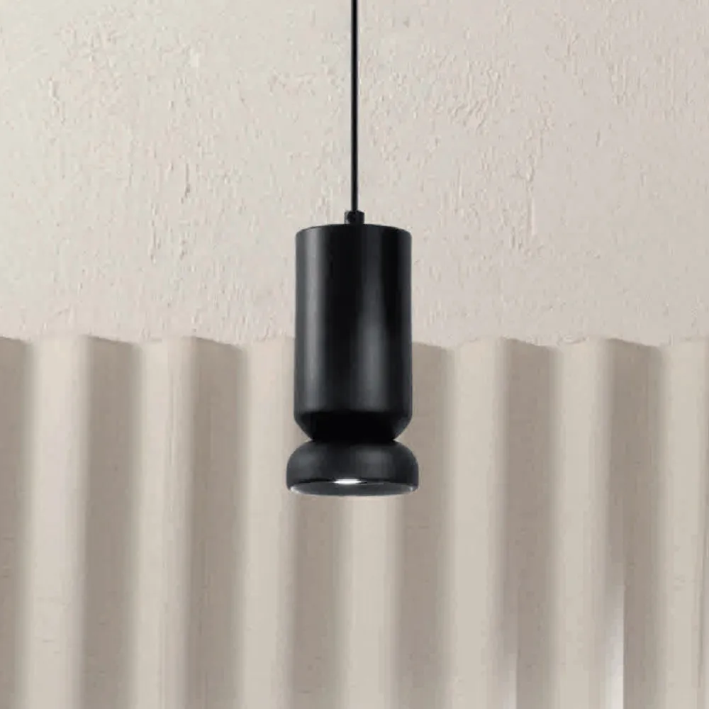 Viadurini Lighting Moderne Pendelleuchten-Hängeleuchte aus pulverbeschichtetem Aluminium und verstellbarem Kabel – Buxus