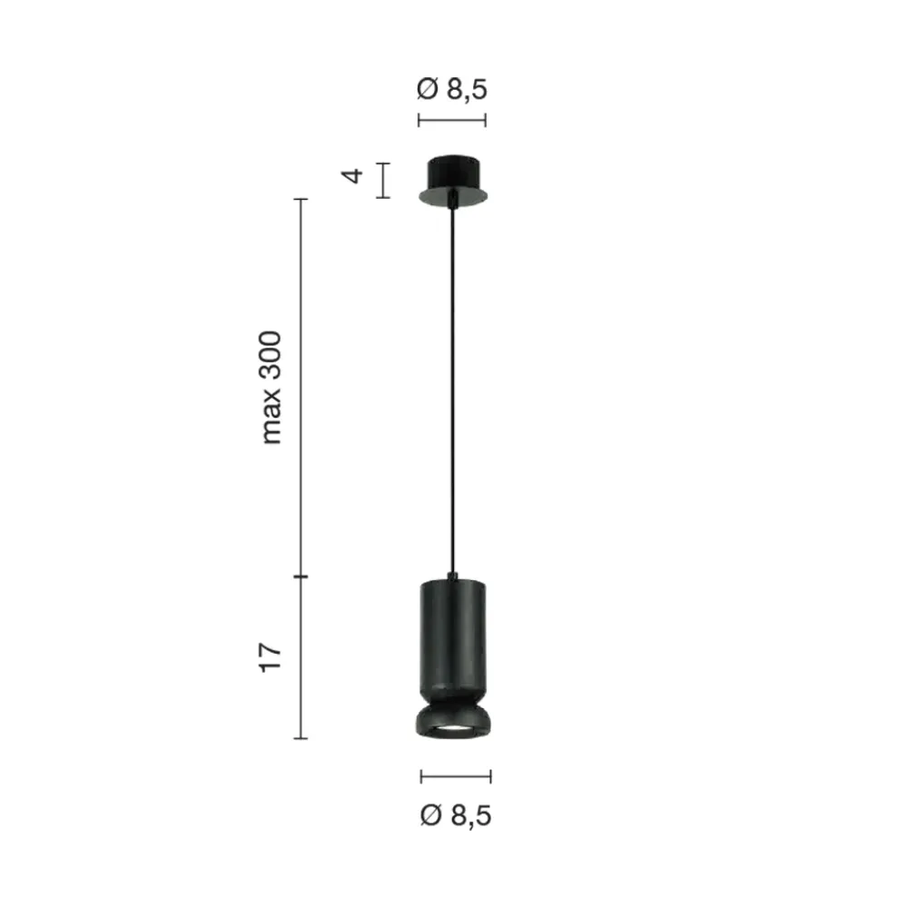 Viadurini Lighting Moderne Pendelleuchten-Hängeleuchte aus pulverbeschichtetem Aluminium und verstellbarem Kabel – Buxus