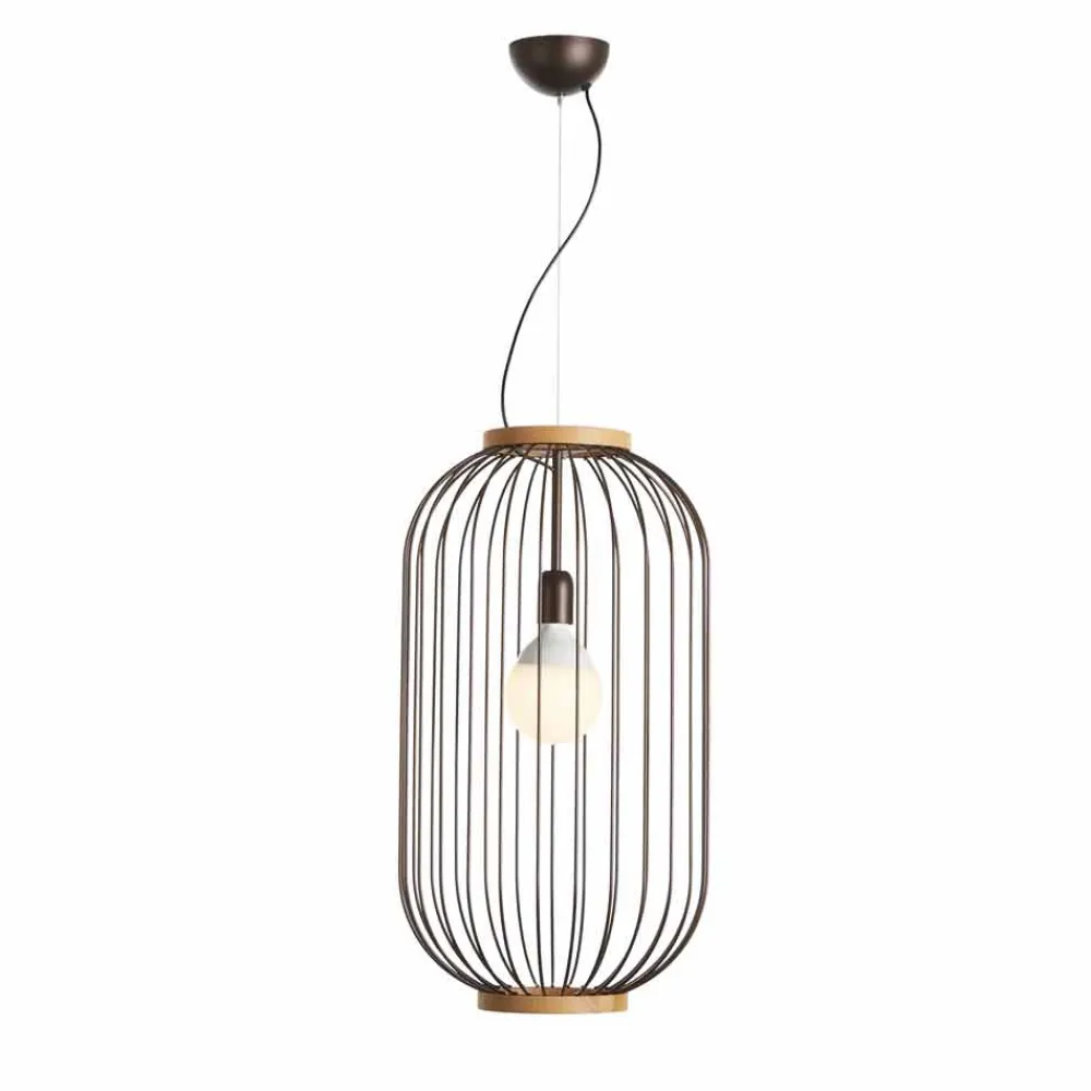 Viadurini Lighting Designer Pendelleuchten-Hängeleuchte aus Stahl Durchmesser 35xH70xL.Katalog cm Bibiana