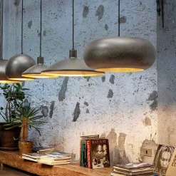 Aldo Bernardi Moderne Pendelleuchten-Hängeleuchte aus Stahl Durchmesser  500 mm – Materia