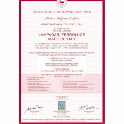 Ferroluce Pendelleuchten Vintage-Hängeleuchte im Retro Stil von