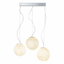 In-es.artdesign Moderne Pendelleuchten-Hängeleuchte Tre Lune aus Nebulite