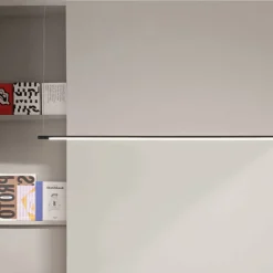 Viadurini Lighting Moderne Pendelleuchten-Hängeleuchte mit LED-Licht und in der Länge verstellbaren Kabeln – Orange