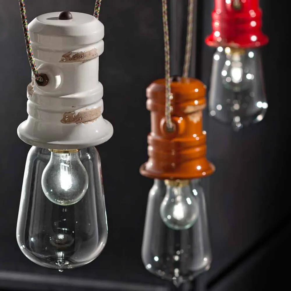 Ferroluce Vintage Kronleuchter-Hängeleuchte 3-Strahler Jayda