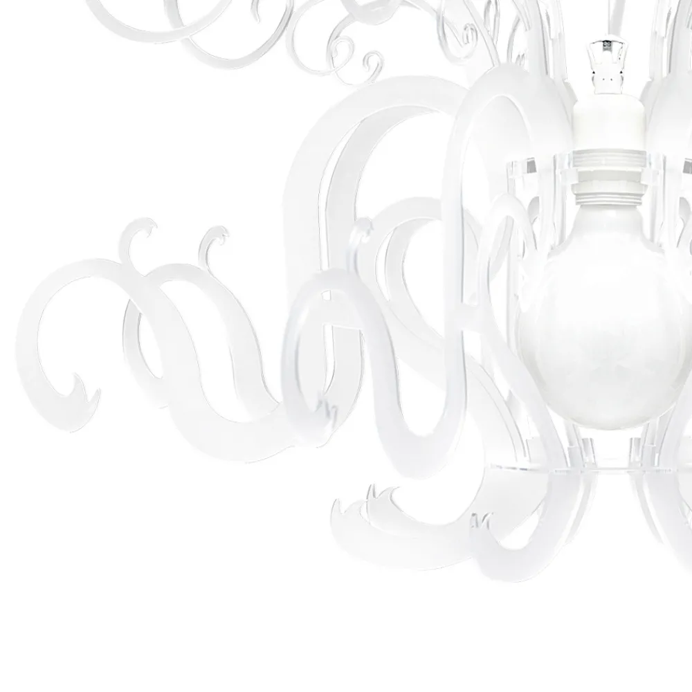 Viadurini Lighting Moderne Kronleuchter-Hängeleuchter aus recycelbarem weißem oder schwarzem Plexiglas - Sancho