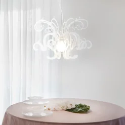 Viadurini Lighting Moderne Kronleuchter-Hängeleuchter aus recycelbarem weißem oder schwarzem Plexiglas - Sancho