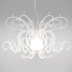 Viadurini Lighting Moderne Kronleuchter-Hängeleuchter aus recycelbarem weißem oder schwarzem Plexiglas - Sancho